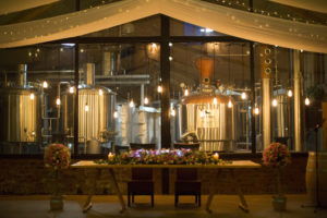 Distillery Backdrop Wedding Venue